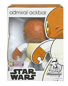 Star Wars Mighty Muggs Admiral Ackbar Figure
