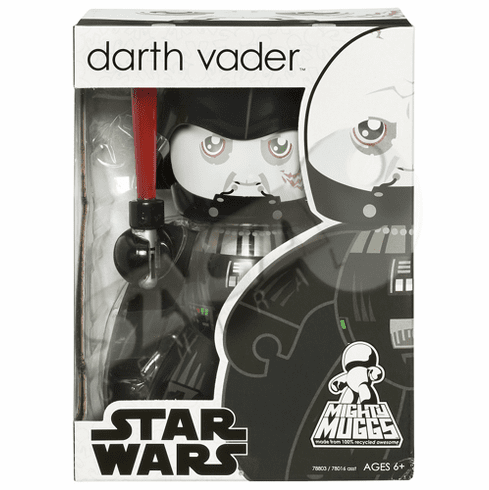Star Wars Mighty Muggs Darth Vader with Removable Face Plate Figure
