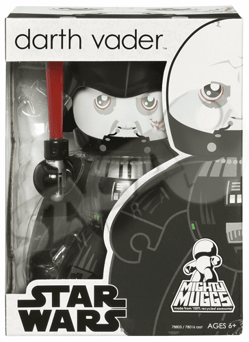 Star Wars Mighty Muggs Darth Vader with Removable Face Plate Figure