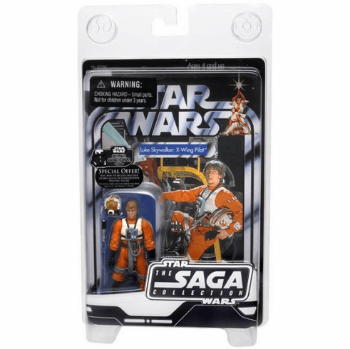 Star Wars Saga 2006 Vintage Luke Skywalker X-Wing Pilot Figure