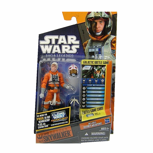 Star Wars Saga Legends Snow Speeder Luke Skywalker Figure