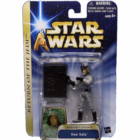 Star Wars Saga RotJ Endor Strike Han Solo Figure