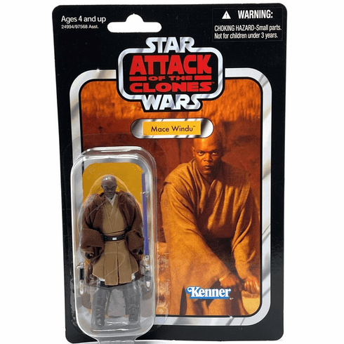 Star Wars Saga Vintage Collection Attack of the Clones Mace Windu Figure