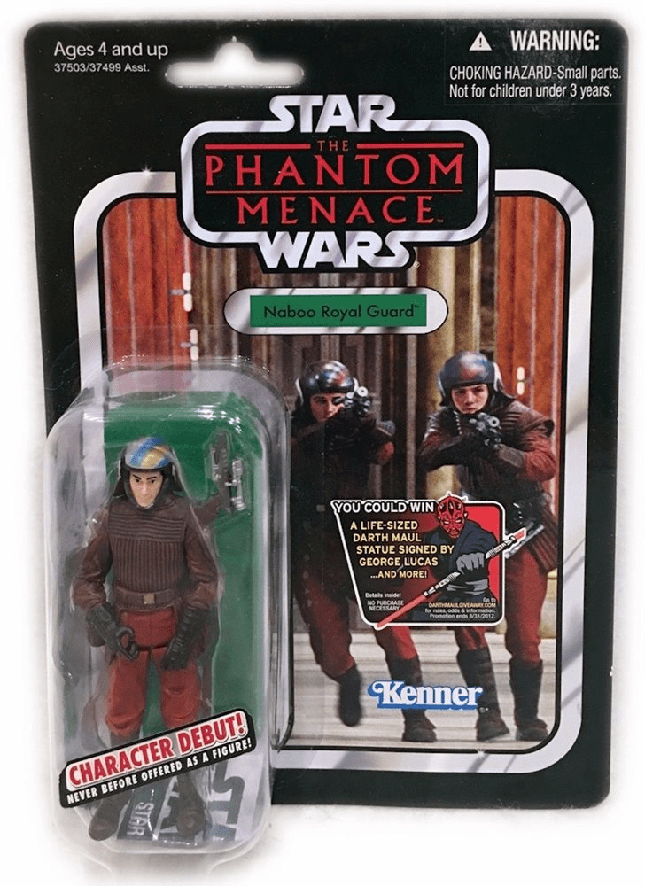 Star Wars Saga Vintage Phantom Menace Naboo Royal Guard Figure