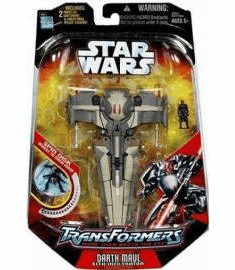 Star Wars Transformers Darth Maul Sith Infiltrator Action Figure