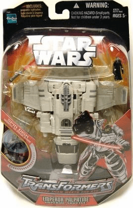 Star Wars Transformers Emperor Palpatine Imperial Shuttle Figure