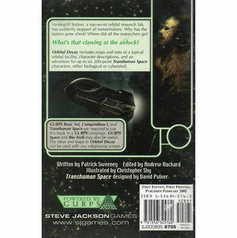Steve Jackson Games Transhuman Space Orbital Decay Sourcebook