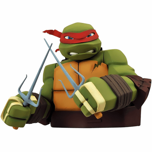 Teenage Mutant Ninja Turtle Raphael Bust Coin Bank