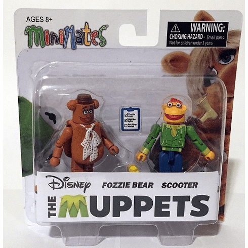 The Muppets Minimates Fozzy Bear and Scooter Figure Set