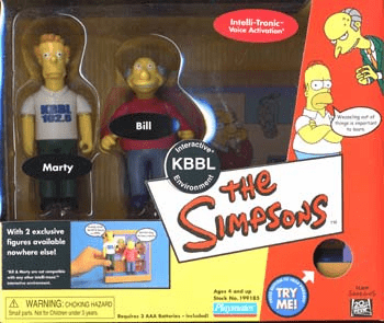 Playmates The Simpsons World of Springfield KBBL Radio Station Playset
