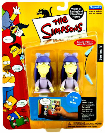 The Simpsons World of Springfield Series 8 Sherri & Terri Figures