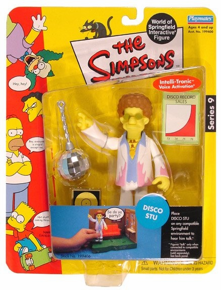 The Simpsons World of Springfield Series 9 Disco Stu Figure