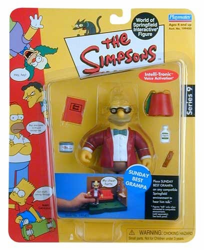 The Simpsons World of Springfield Series 9 Sunday Best Grampa Figure