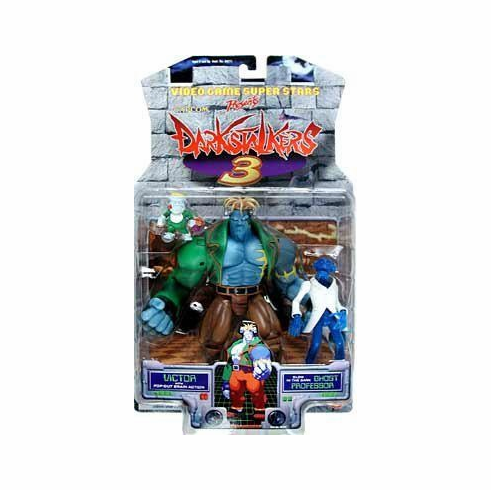 Toy Biz Capcom Darkstalkers 3 Victor and Ghost Professor Figures