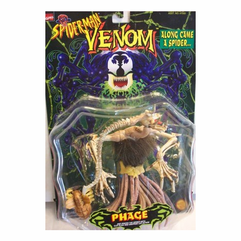 Toy Biz Spider-Man Venom Along Came a Spider Phage Figure