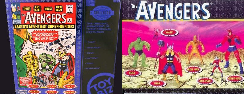 Hasbro Marvel Universe - Action Figures Classic Avengers Pack: Thor, Iron Man, Hulk, Ant-Man E Wasp