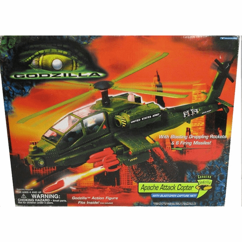 Trendmaster Godzilla Movie Apache Attack Copter