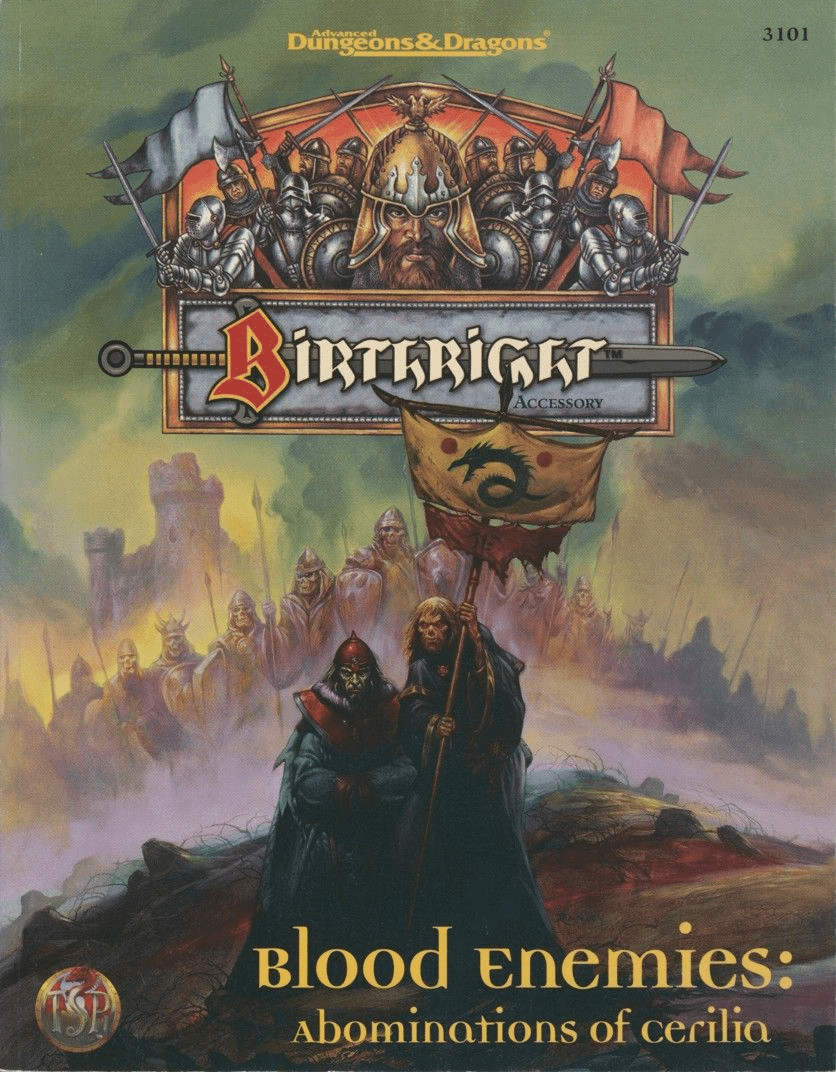 TSR 3101 Advanced Dungeons & Dragons Birthright Blood Enemies Abominations of Cerilia Sourcebook