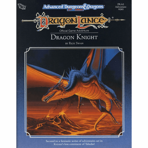 TSR 9285 Advanced Dungeons & Dragons Dragonlance Dragon Knight Module