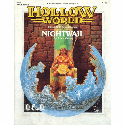 TSR 9303 Dungeons & Dragons Hollow World Nightwail Module