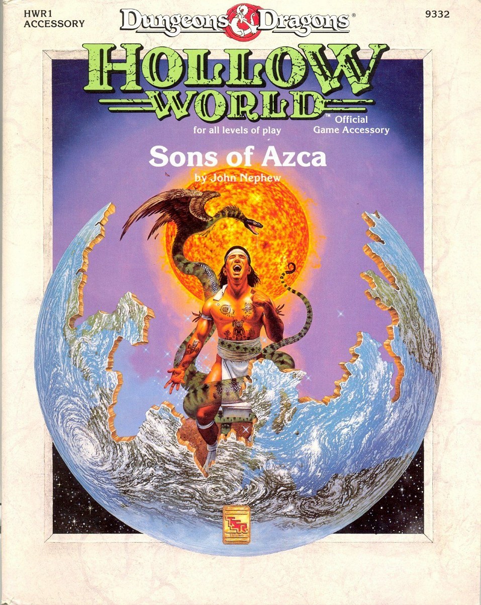 TSR 9332 Dungeons & Dragons Hollow World Sons of Azca Sourcebook