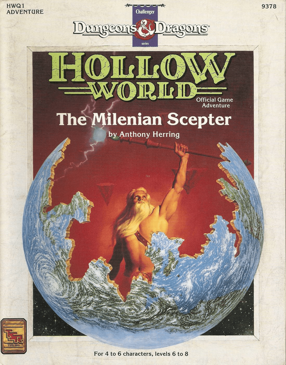 TSR 9378 Dungeons & Dragons Hollow World The Milenian Scepter Module