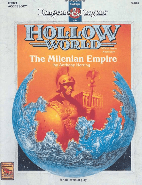 TSR 9384 Dungeons & Dragons Hollow World Reference The Milenian Empire Sourcebook