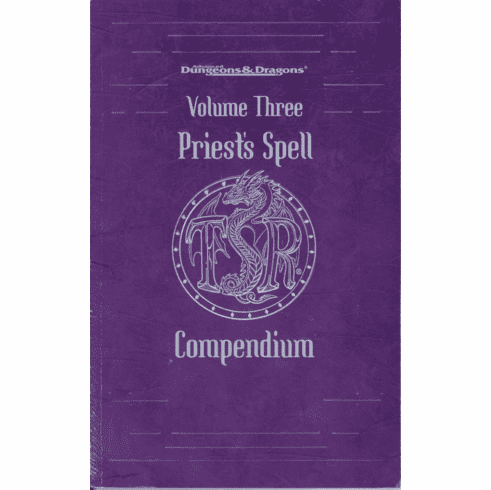 TSR Advanced Dungeons & Dragons Priest's Spell Compendium Volume Three