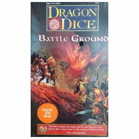 TSR Dragon Dice Battle Ground Coral Elf Mat