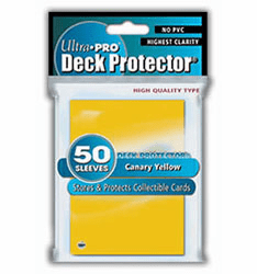 Ultra Pro Canary Yellow Card Deck Protectors Sleeves Pack