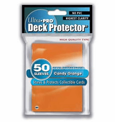Ultra Pro Candy Orange Deck Protectors Sleeves Pack