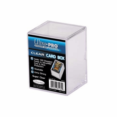 Ultra Pro Clear Plastic Card Protection Storage Box