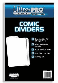Ultra Pro Comic Box Dividers 25 Count Pack