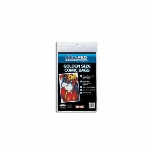 Ultra Pro Comic Protective Bags 100 Count Golden Size