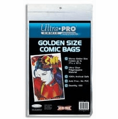 Ultra Pro Comic Protective Bags 100 Count Golden Size