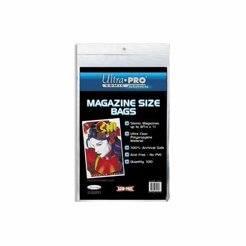 Ultra Pro Comic Protective Bags 100 Count Magazine Size