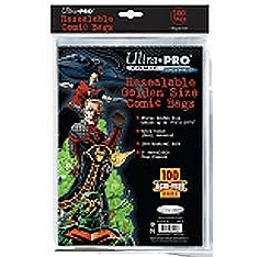 Ultra Pro Comic Protective Bags 100 Count Resealable Golden Size
