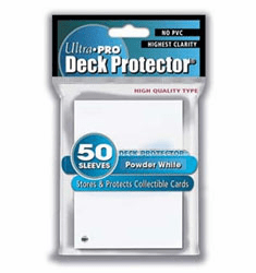 Ultra Pro Powder White Card Deck Protectors Sleeves Pack