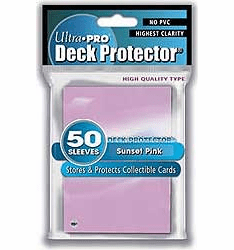Ultra Pro Sunset Pink Card Deck Protectors Sleeves Pack