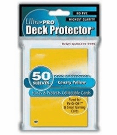 Ultra Pro YuGiOh Canary Yellow Deck Protectors Sleeves Pack