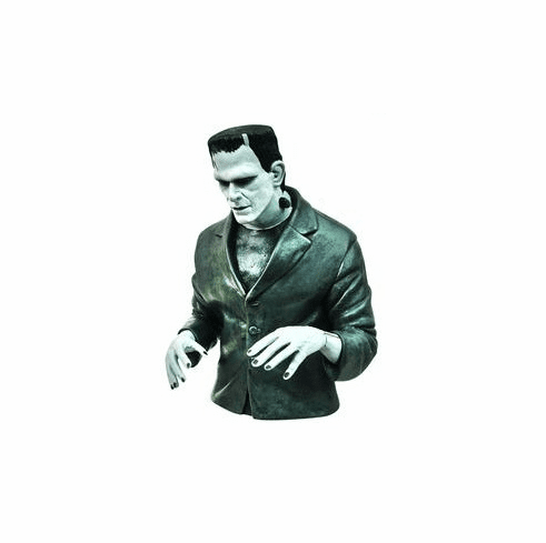 Universal Monsters Black & White Frankenstein Bust Coin Bank
