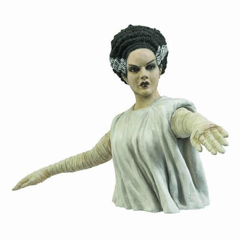 Universal Monsters Bride of Frankenstein Bust Coin Bank