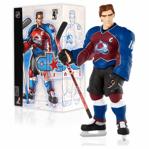 Upper Deck NHL All Star Vinyl Joe Sakic Maroon Jersey Figure