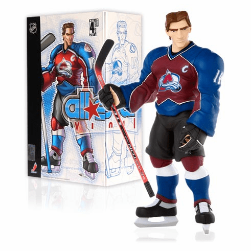 Upper Deck NHL All Star Vinyl Joe Sakic Maroon Jersey Figure