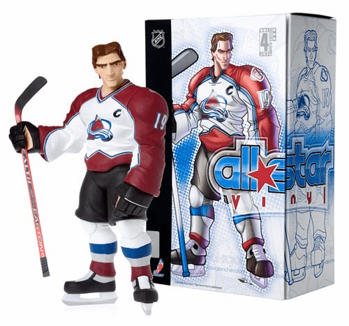 Upper Deck NHL All Star Vinyl Joe Sakic White Jersey Figure