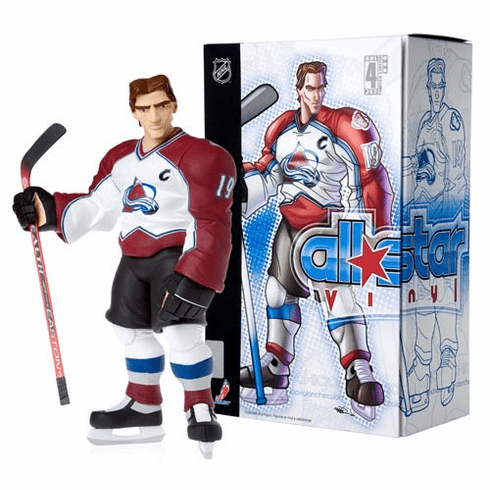 Upper Deck NHL All Star Vinyl Joe Sakic White Jersey Figure