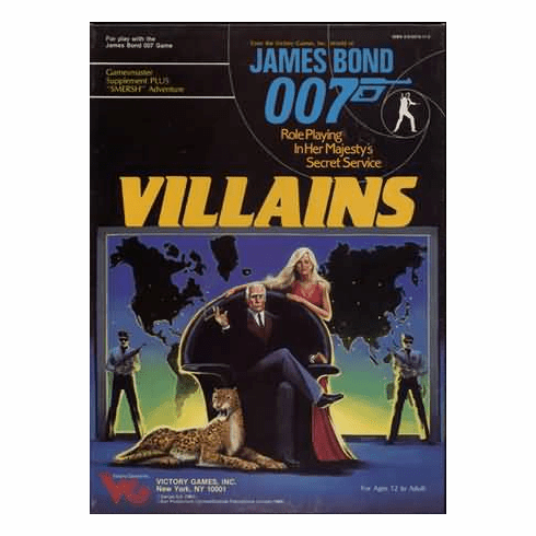 Victory Games James Bond 007 RPG Villains Box Set