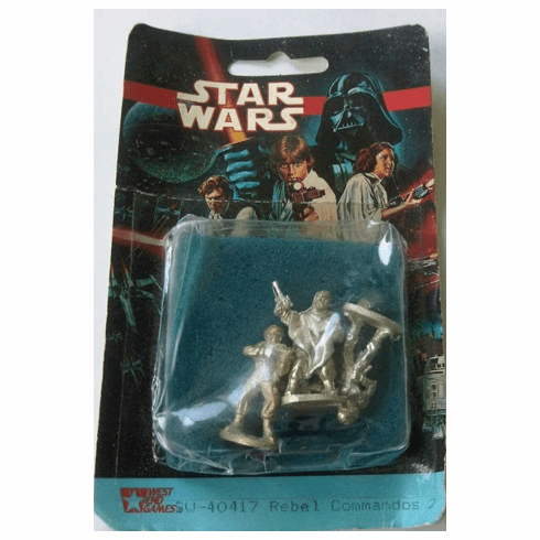 West End Games Star Wars Miniature Rebel Commandos 2 Blister Pack