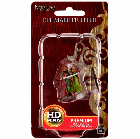 WizKids Pathfinder Battles Elf Fighter Male Premium Miniature