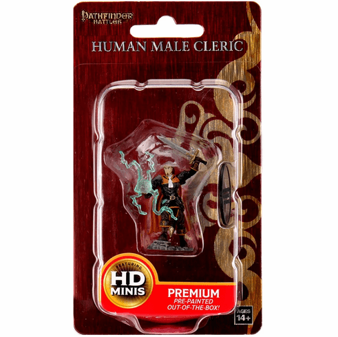 WizKids Pathfinder Battles Human Cleric Male Premium Miniature